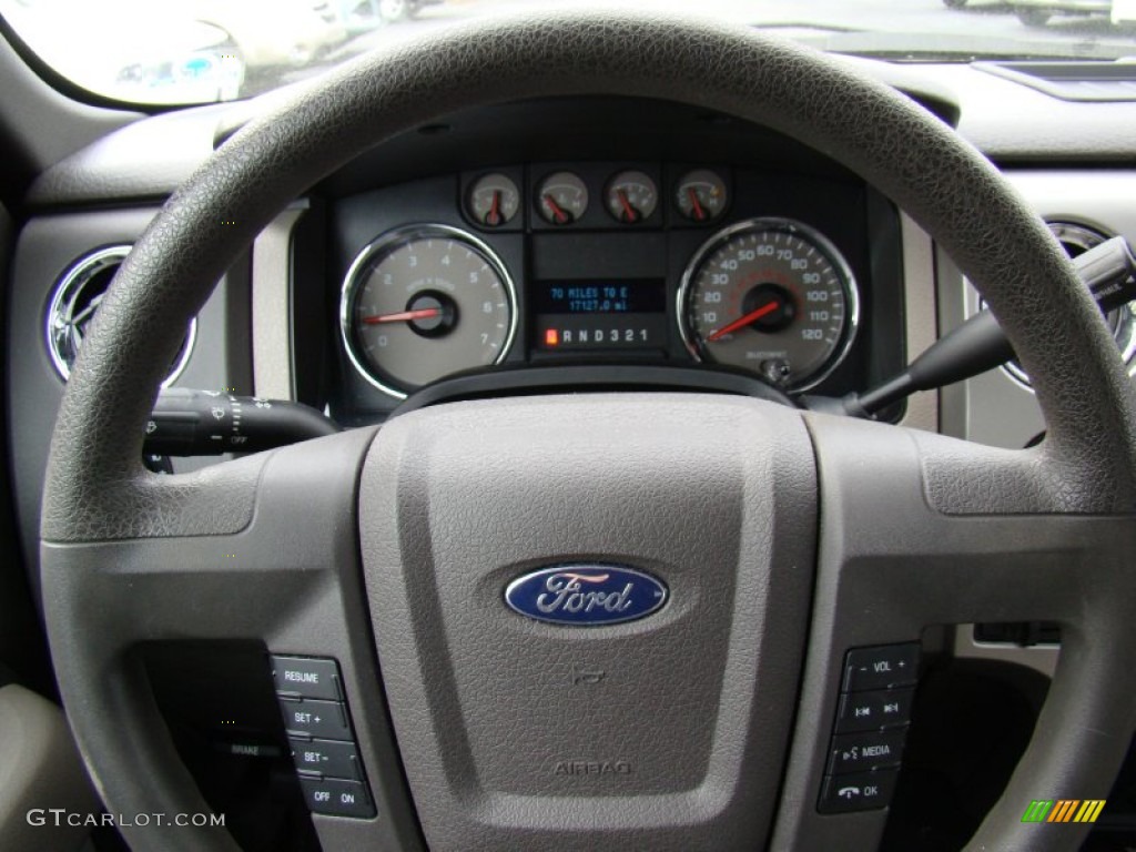 2010 F150 XLT SuperCab - Dark Blue Pearl Metallic / Medium Stone photo #18