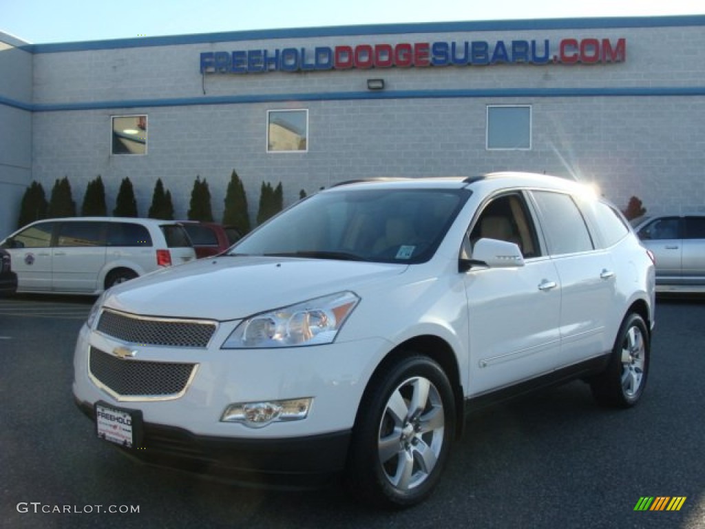 2010 Traverse LTZ AWD - Summit White / Cashmere photo #1