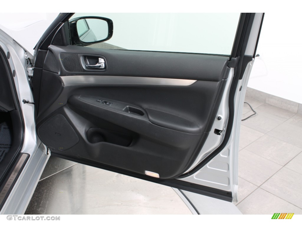 2011 Infiniti G 37 x AWD Sedan Graphite Door Panel Photo #77982035