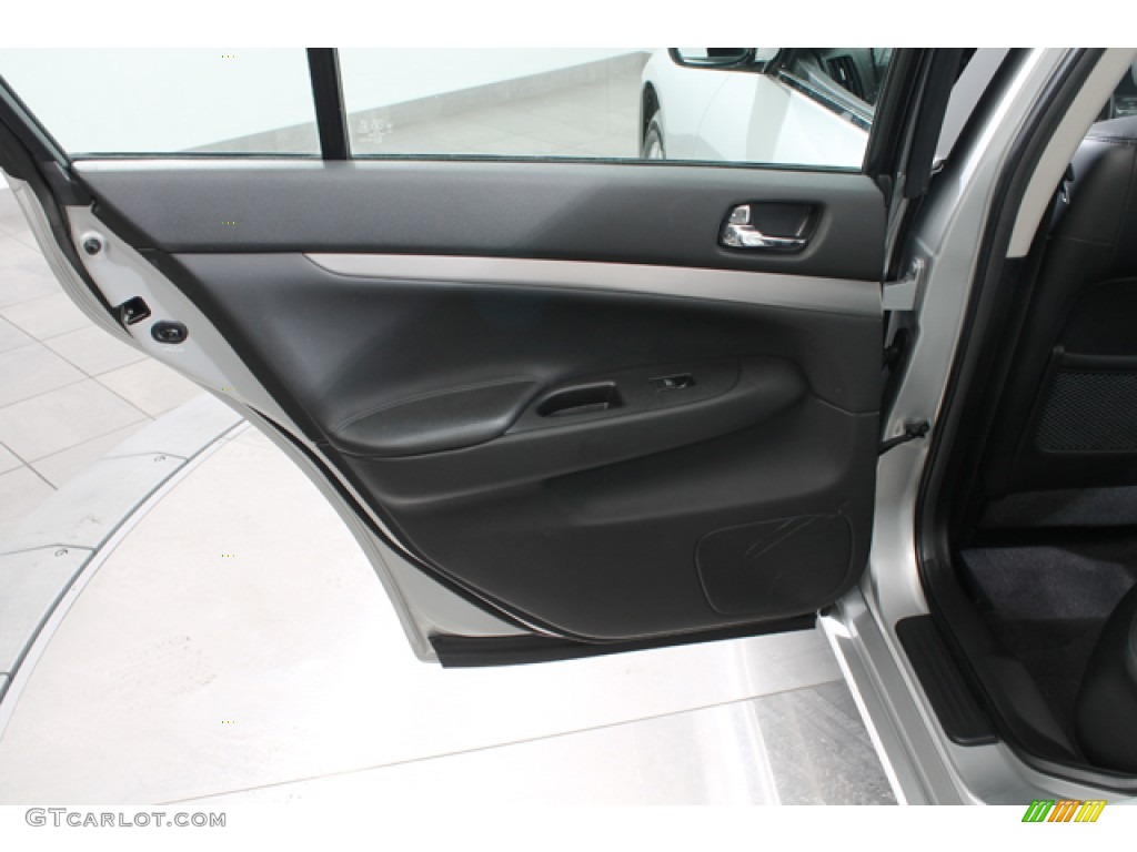 2011 Infiniti G 37 x AWD Sedan Graphite Door Panel Photo #77982092