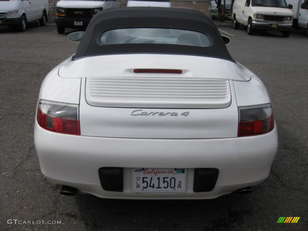 2000 911 Carrera 4 Cabriolet - Biarritz White / Graphite Grey photo #6