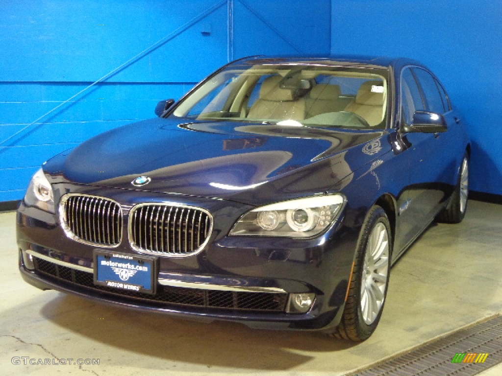 2012 7 Series 750Li xDrive Sedan - Imperial Blue Metallic / Oyster/Black photo #3