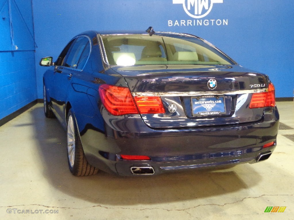 2012 7 Series 750Li xDrive Sedan - Imperial Blue Metallic / Oyster/Black photo #4