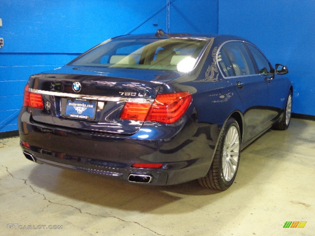 2012 7 Series 750Li xDrive Sedan - Imperial Blue Metallic / Oyster/Black photo #6