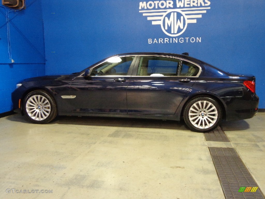 2012 7 Series 750Li xDrive Sedan - Imperial Blue Metallic / Oyster/Black photo #8