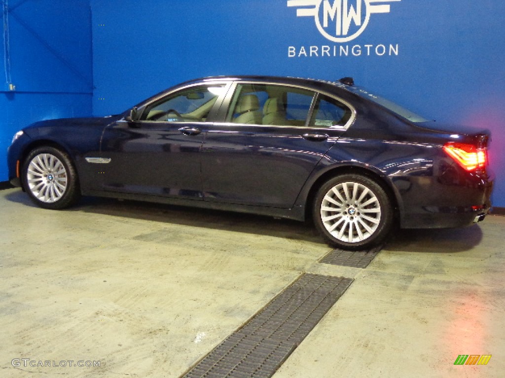 2012 7 Series 750Li xDrive Sedan - Imperial Blue Metallic / Oyster/Black photo #4
