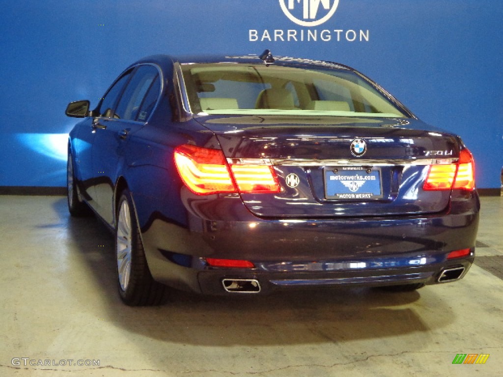 2012 7 Series 750Li xDrive Sedan - Imperial Blue Metallic / Oyster/Black photo #5