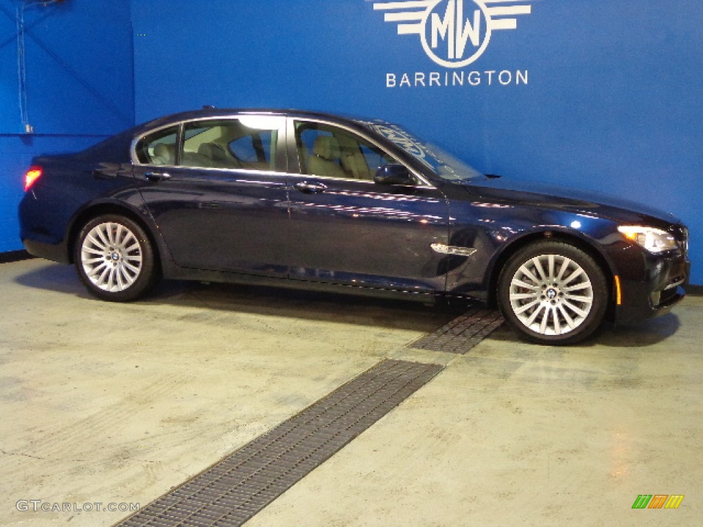 2012 7 Series 750Li xDrive Sedan - Imperial Blue Metallic / Oyster/Black photo #8