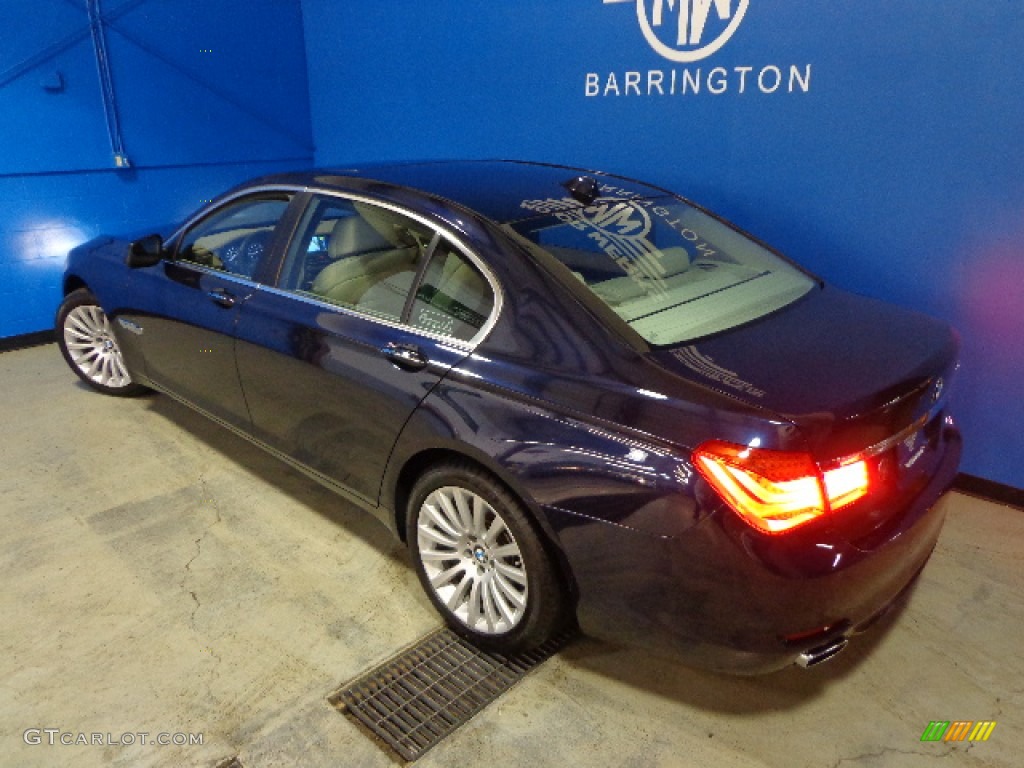 2012 7 Series 750Li xDrive Sedan - Imperial Blue Metallic / Oyster/Black photo #9