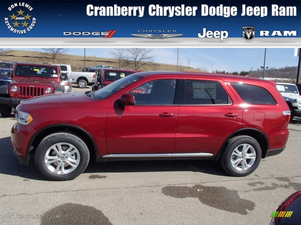 Deep Cherry Red Crystal Pearl Dodge Durango