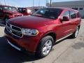 2013 Deep Cherry Red Crystal Pearl Dodge Durango SXT AWD  photo #2