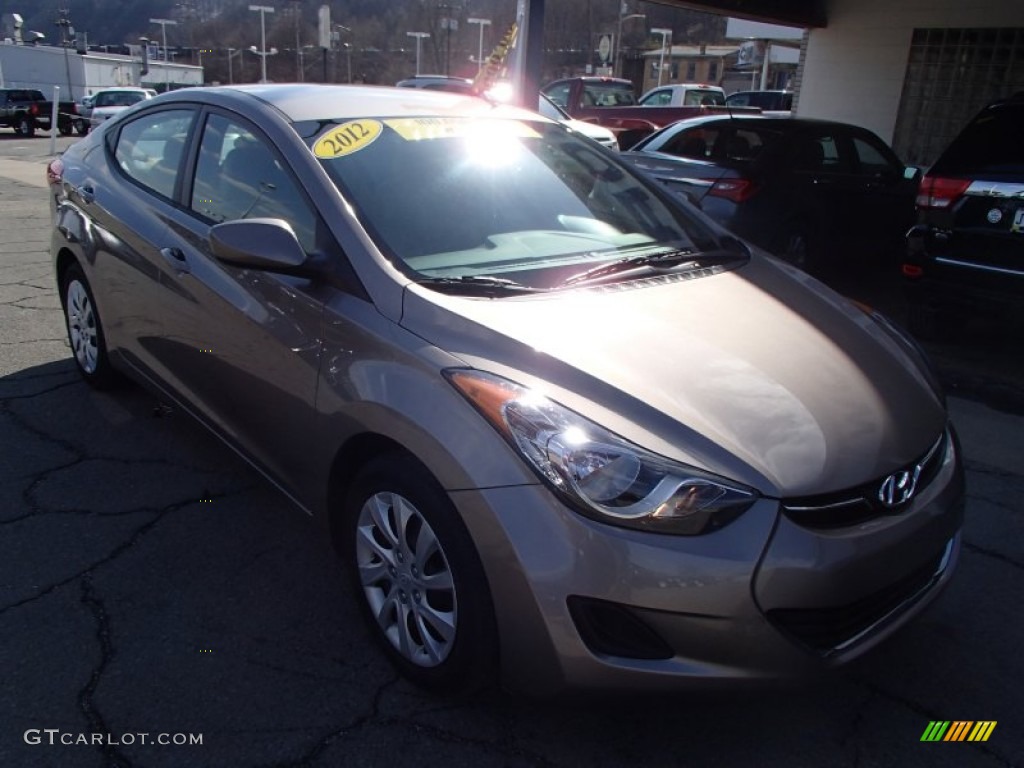 2012 Elantra GLS - Desert Bronze / Beige photo #2