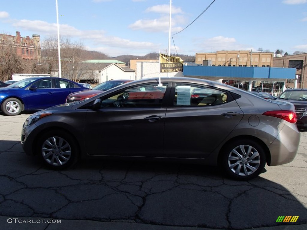 2012 Elantra GLS - Desert Bronze / Beige photo #5