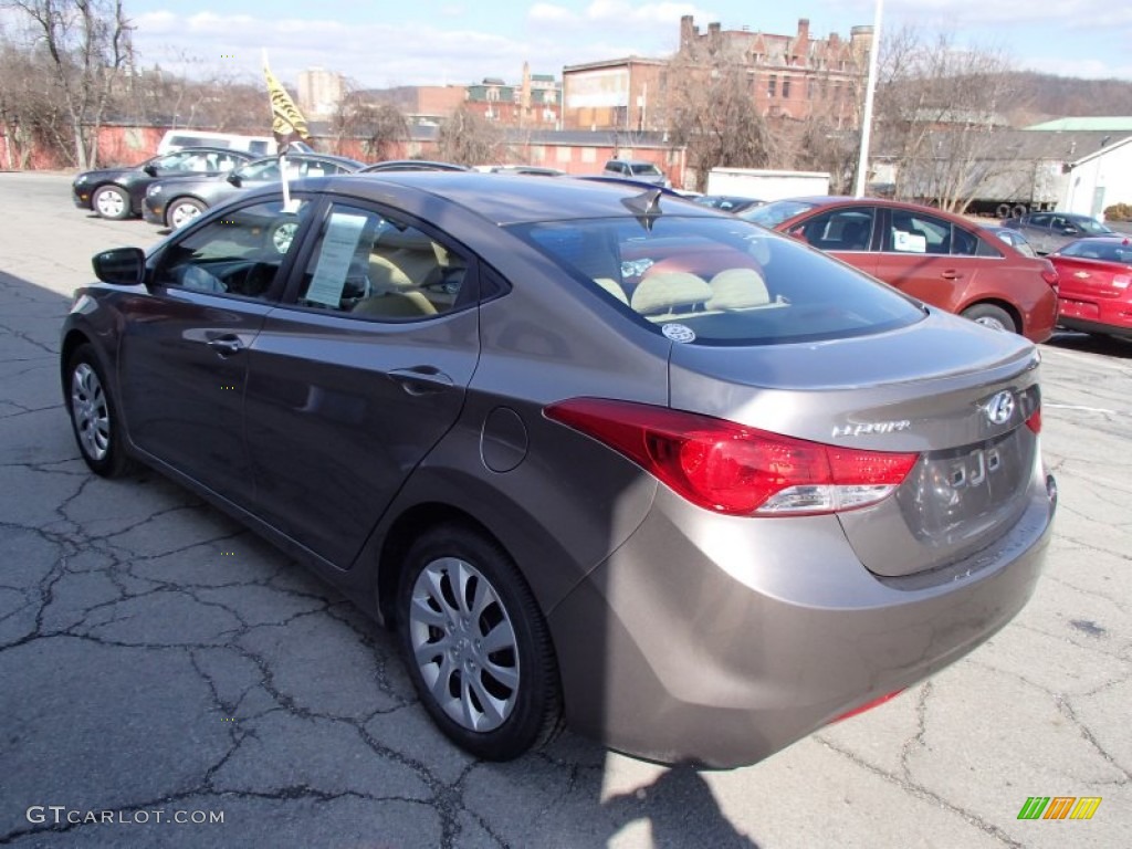 2012 Elantra GLS - Desert Bronze / Beige photo #6