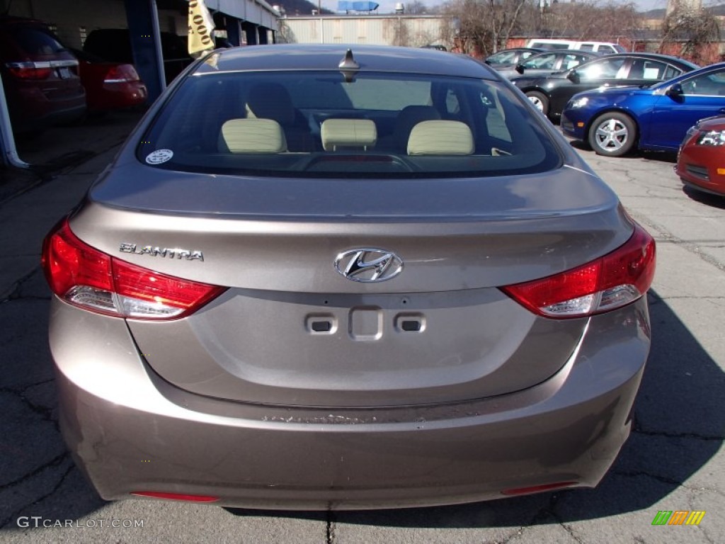 2012 Elantra GLS - Desert Bronze / Beige photo #7