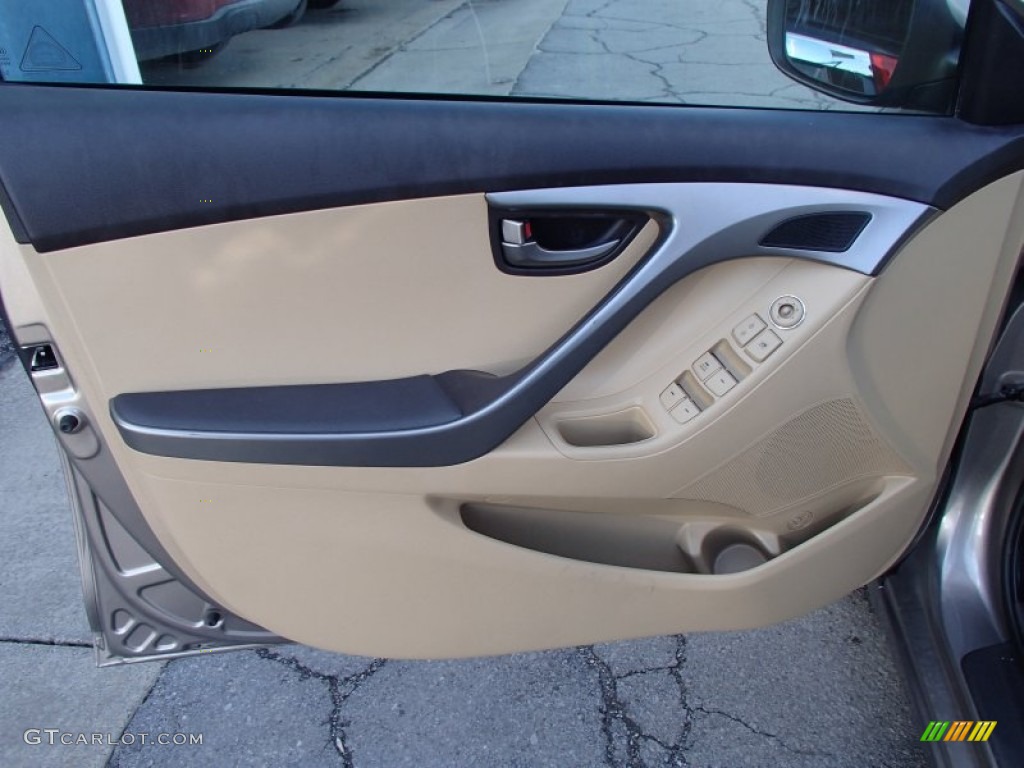 2012 Elantra GLS - Desert Bronze / Beige photo #12