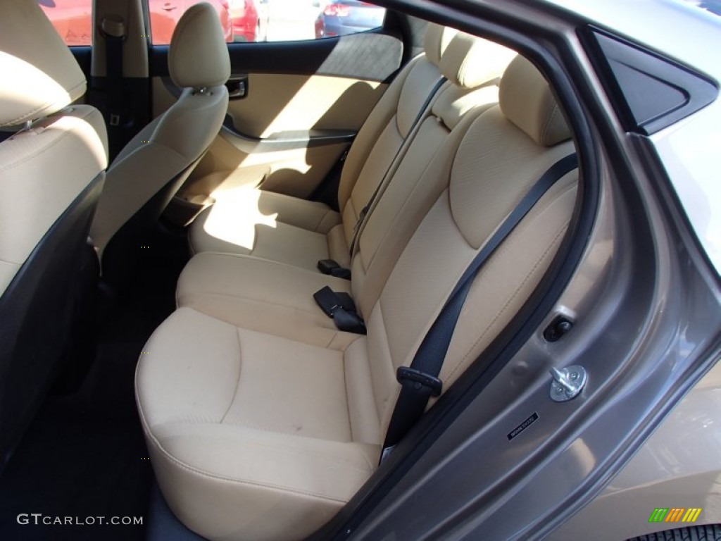 2012 Elantra GLS - Desert Bronze / Beige photo #13
