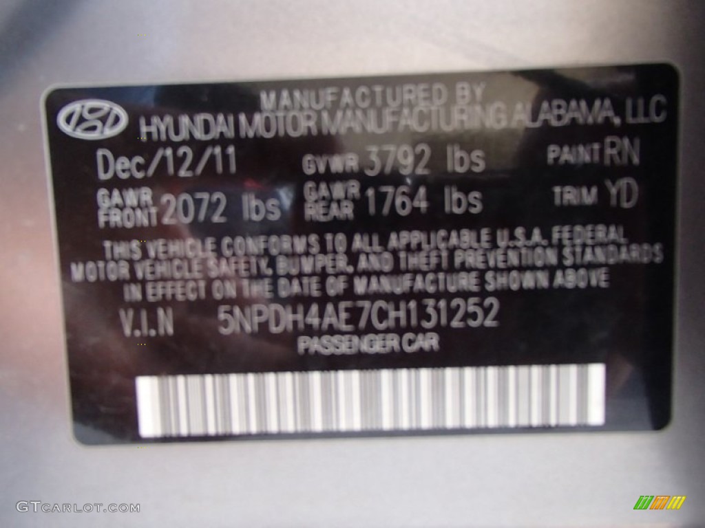 2012 Elantra GLS - Desert Bronze / Beige photo #19