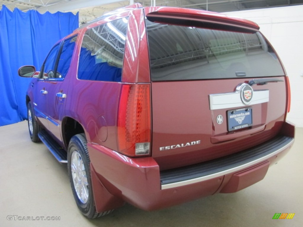 2007 Escalade AWD - Red-E / Cocoa/Light Cashmere photo #5