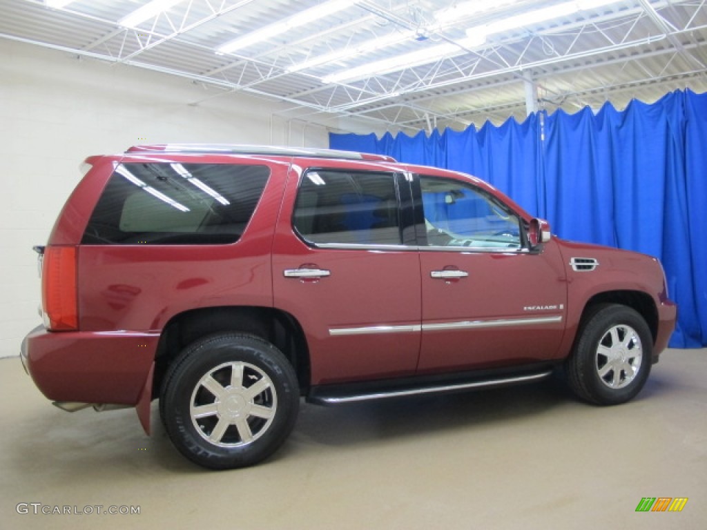 2007 Escalade AWD - Red-E / Cocoa/Light Cashmere photo #8