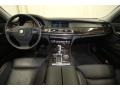 Black Nappa Leather 2010 BMW 7 Series 750i Sedan Dashboard