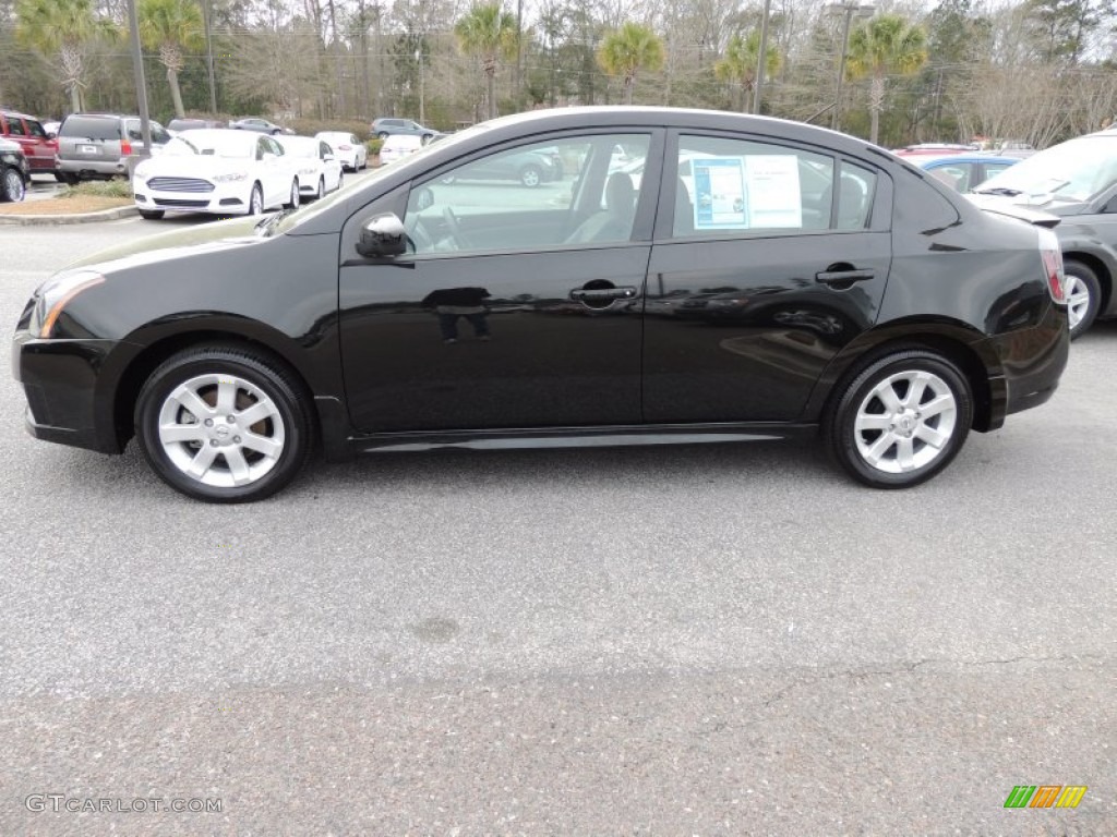 2012 Sentra 2.0 SR - Espresso Black / Charcoal photo #2