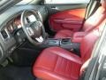 Black/Red 2012 Dodge Charger R/T Max Interior Color