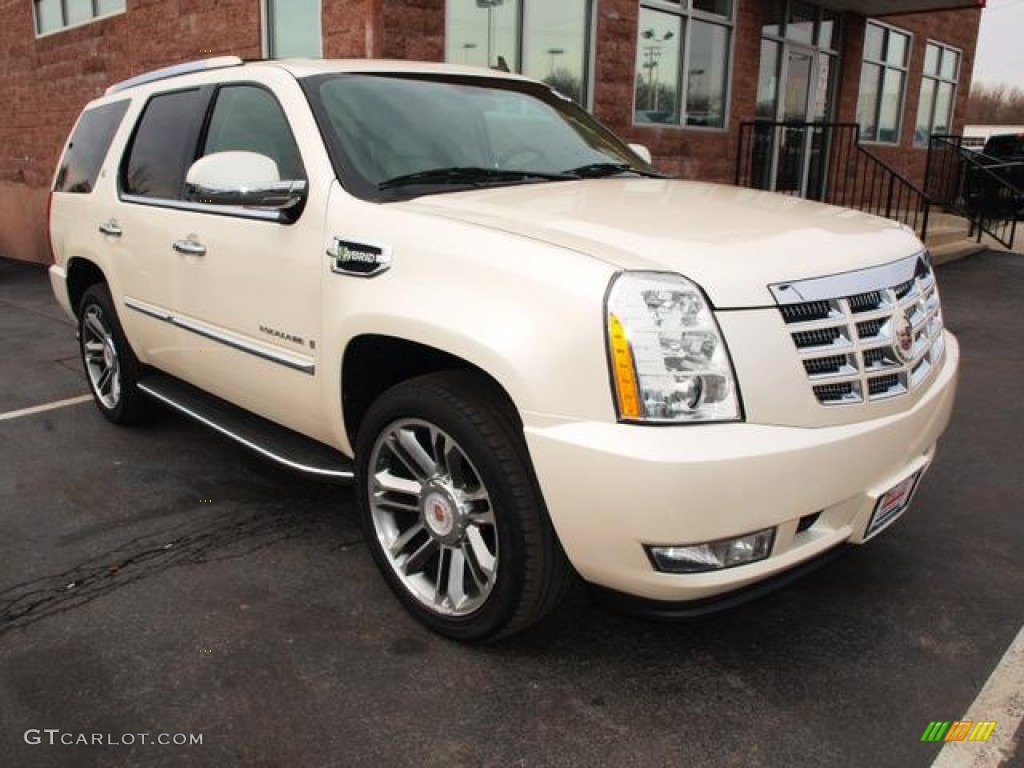 White Diamond 2009 Cadillac Escalade Hybrid AWD Exterior Photo #77987355