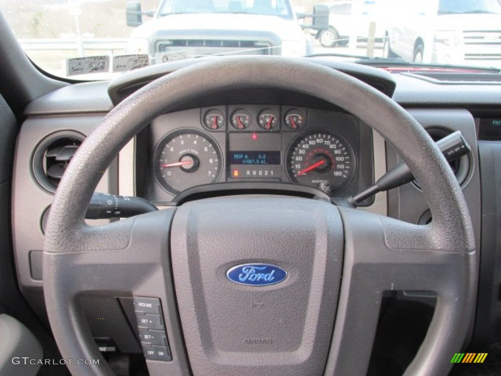 2010 F150 STX SuperCab 4x4 - Vermillion Red / Medium Stone photo #20