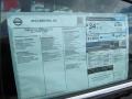  2013 Sentra SR Window Sticker