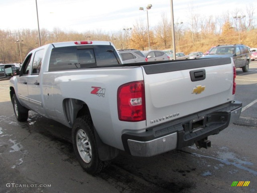 Sheer Silver Metallic 2010 Chevrolet Silverado 2500HD LT Crew Cab 4x4 Exterior Photo #77991269