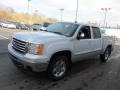 Pure Silver Metallic 2010 GMC Sierra 1500 SLE Crew Cab 4x4 Exterior