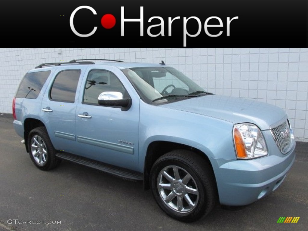 2011 Yukon SLT 4x4 - Ice Blue Metallic / Ebony photo #1