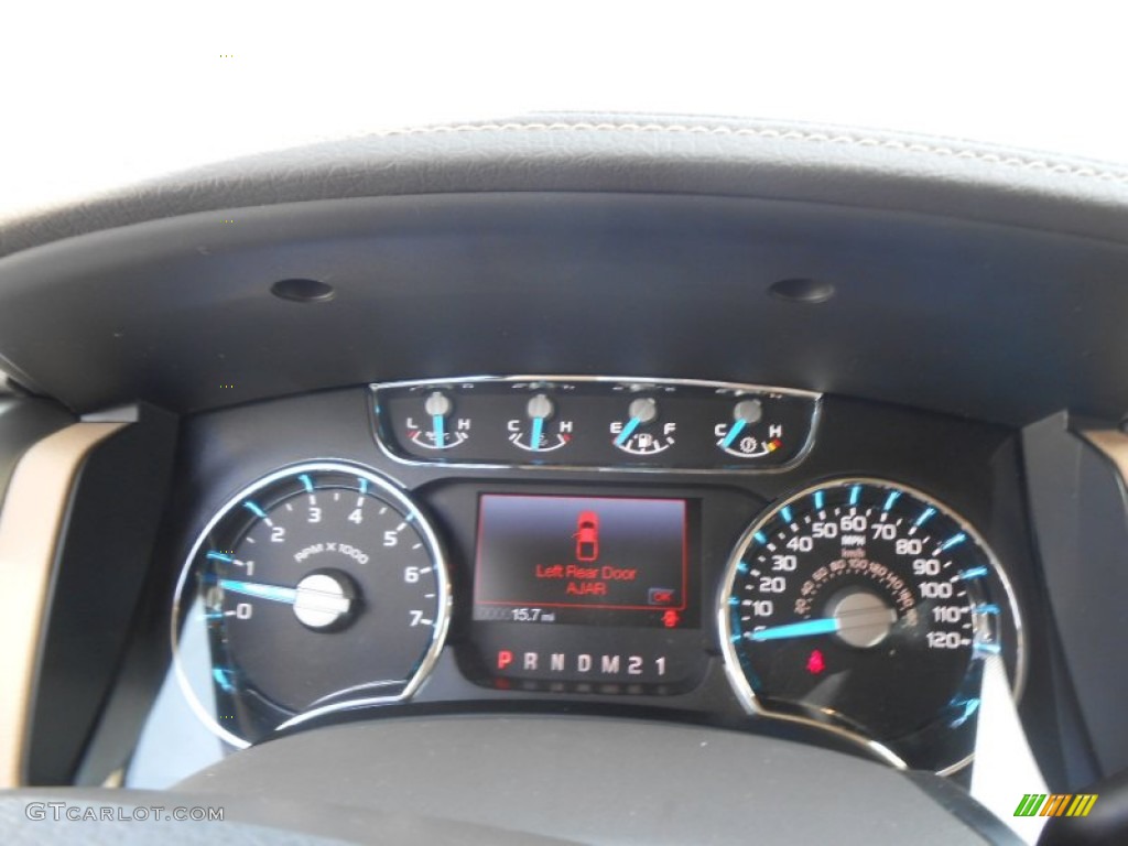 2013 Ford F150 Lariat SuperCab Gauges Photo #77992998
