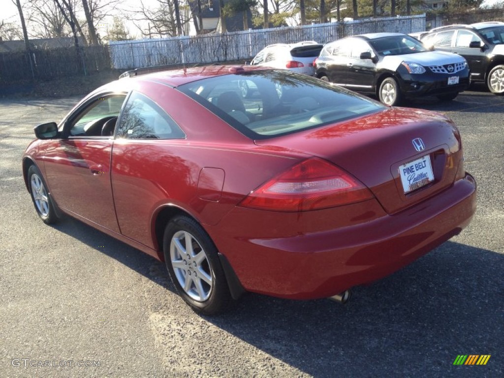 2004 Accord EX V6 Coupe - San Marino Red Pearl / Ivory photo #5