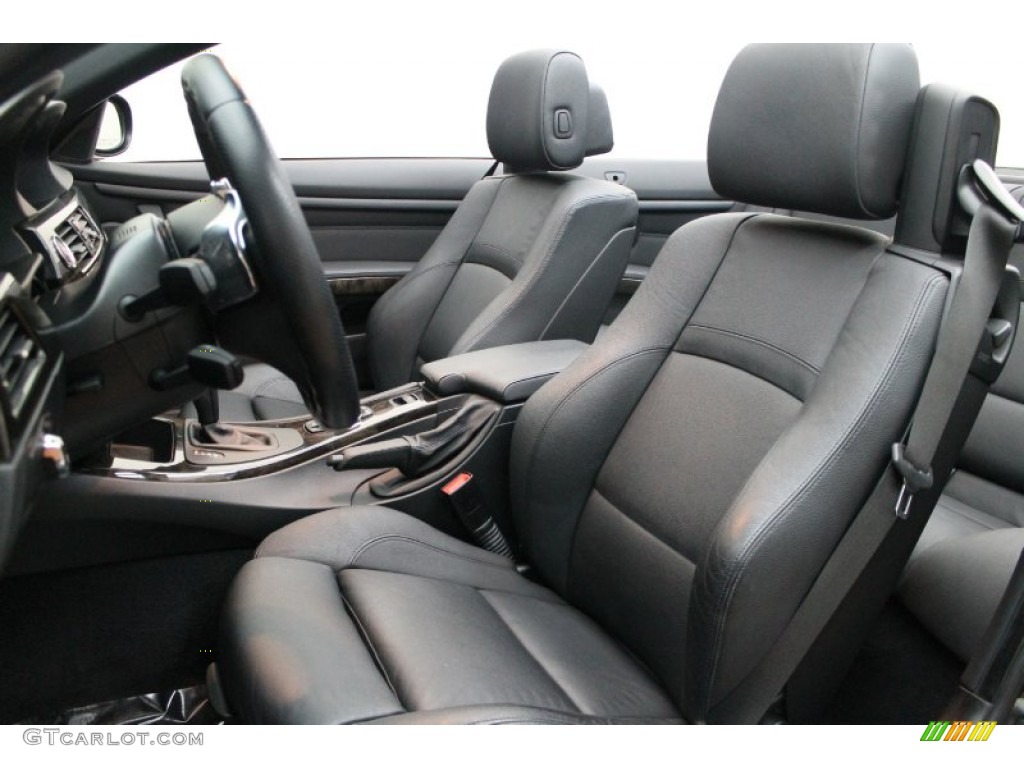 Black Interior 2010 BMW 3 Series 335i Convertible Photo #77993861