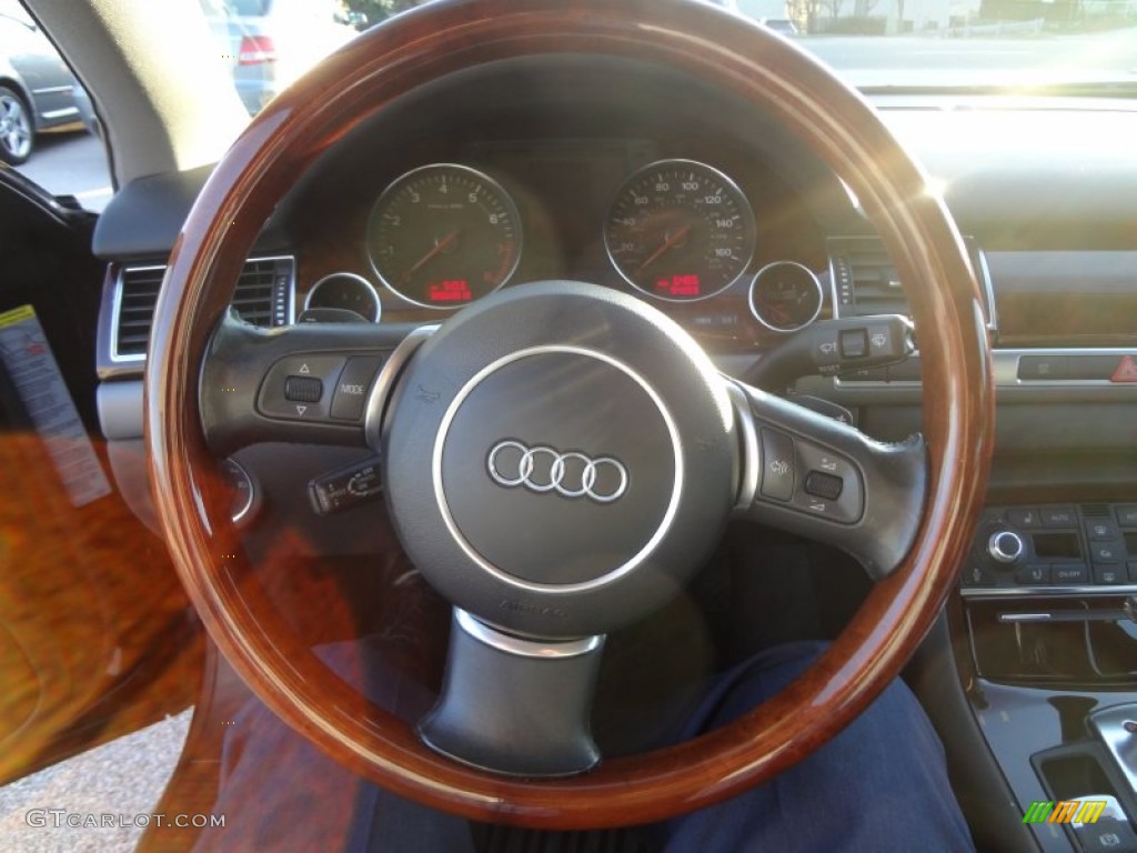 2005 A8 L 4.2 quattro - Brilliant Black / Black photo #14
