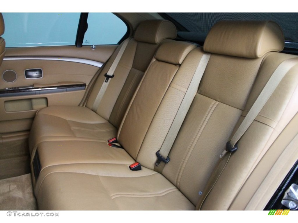 Natural Brown Interior 2007 BMW 7 Series 750i Sedan Photo #77994543