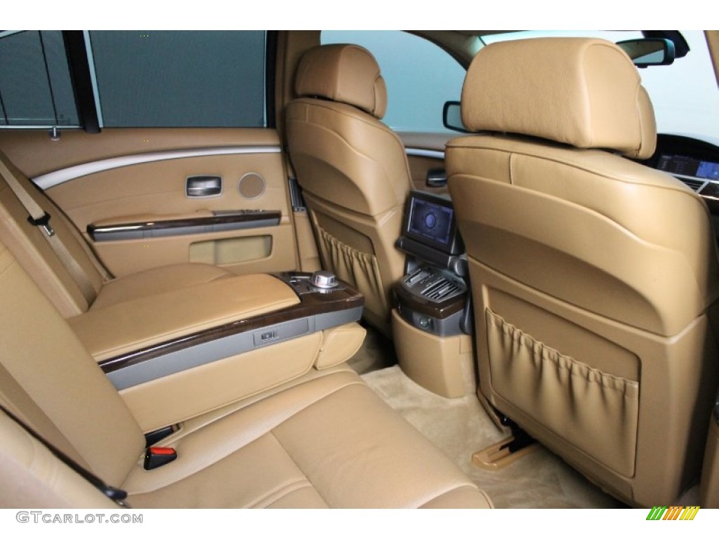 Natural Brown Interior 2007 BMW 7 Series 750i Sedan Photo #77994584