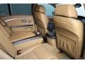 2007 BMW 7 Series Natural Brown Interior Rear Seat Photo