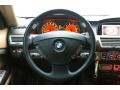 2007 BMW 7 Series Natural Brown Interior Steering Wheel Photo