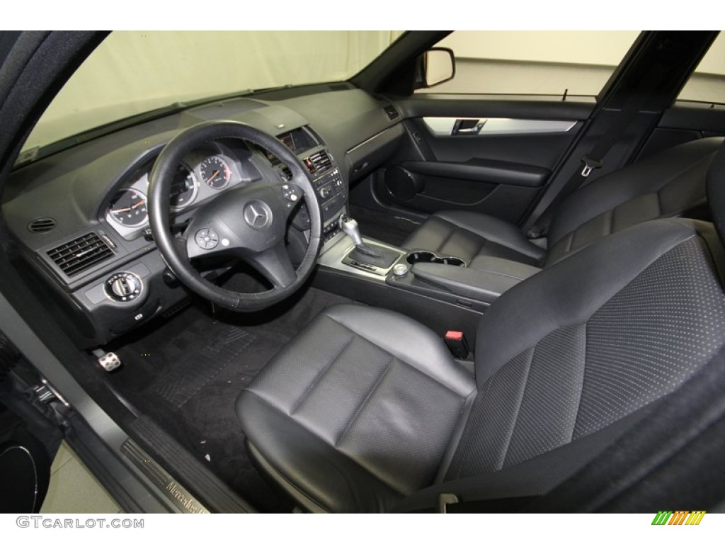 Black Interior 2008 Mercedes-Benz C 300 Sport Photo #77994974
