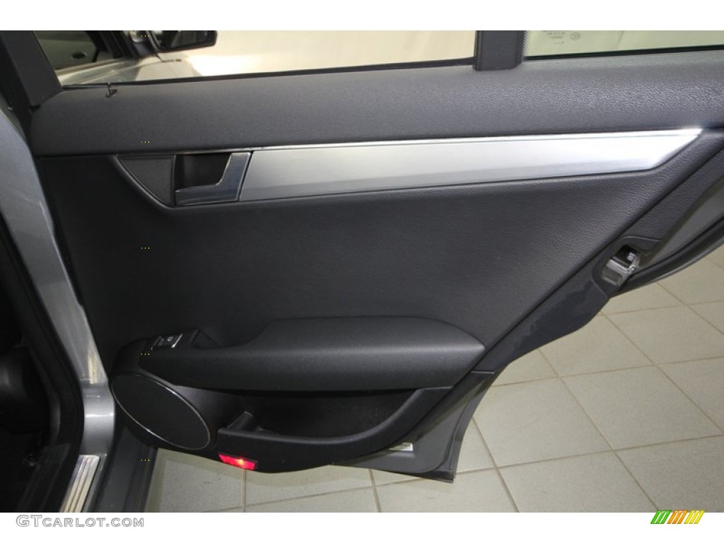 2008 Mercedes-Benz C 300 Sport Black Door Panel Photo #77995379