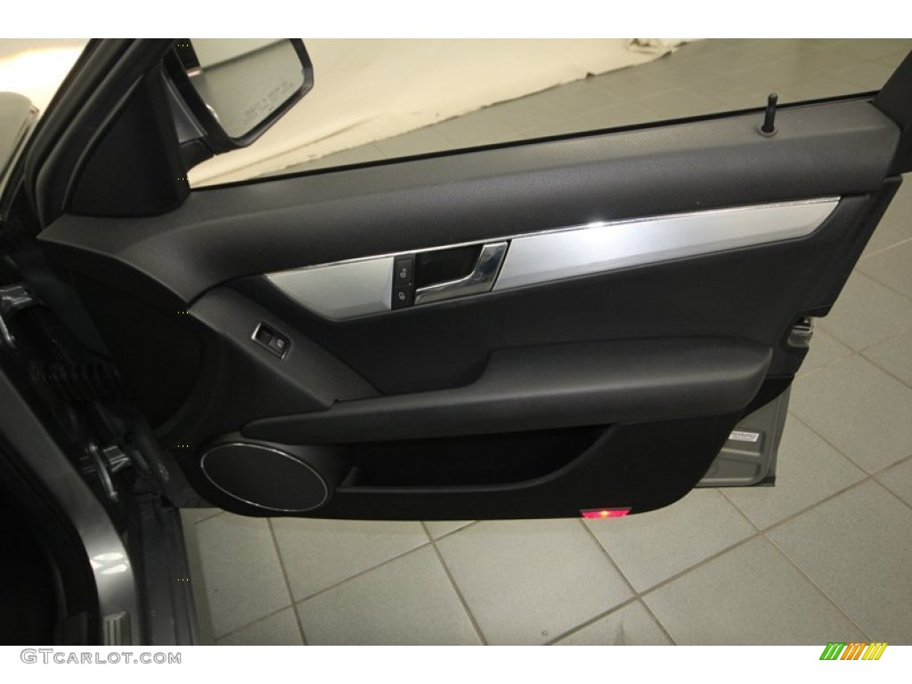 2008 Mercedes-Benz C 300 Sport Black Door Panel Photo #77995469