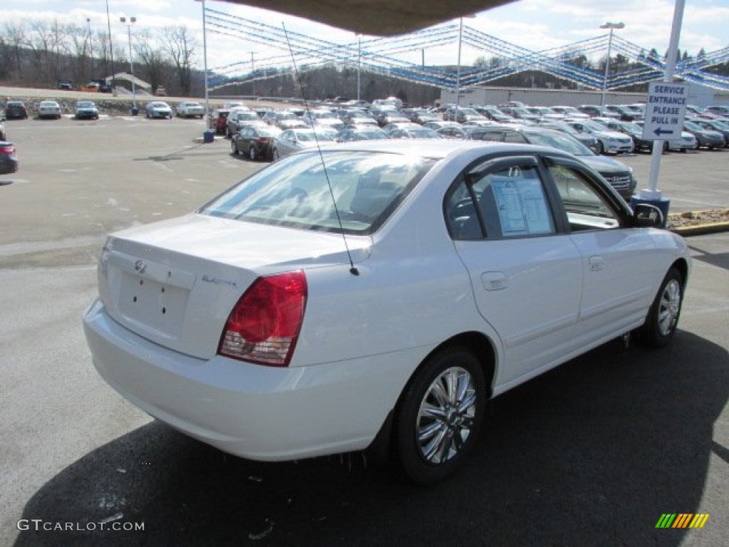 2006 Elantra GLS Sedan - Nordic White / Beige photo #7