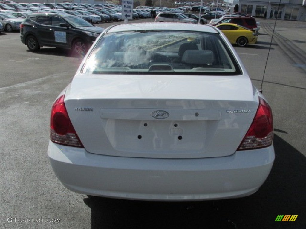 2006 Elantra GLS Sedan - Nordic White / Beige photo #8