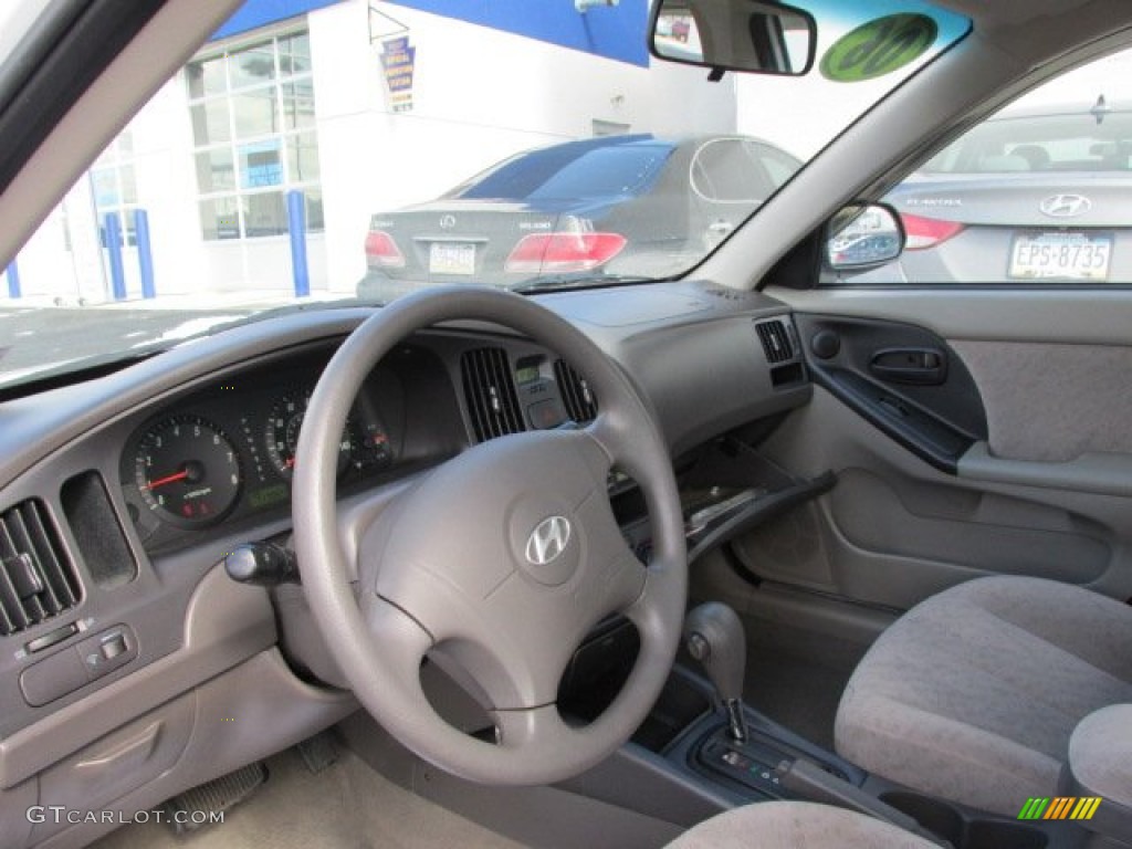 2006 Elantra GLS Sedan - Nordic White / Beige photo #10