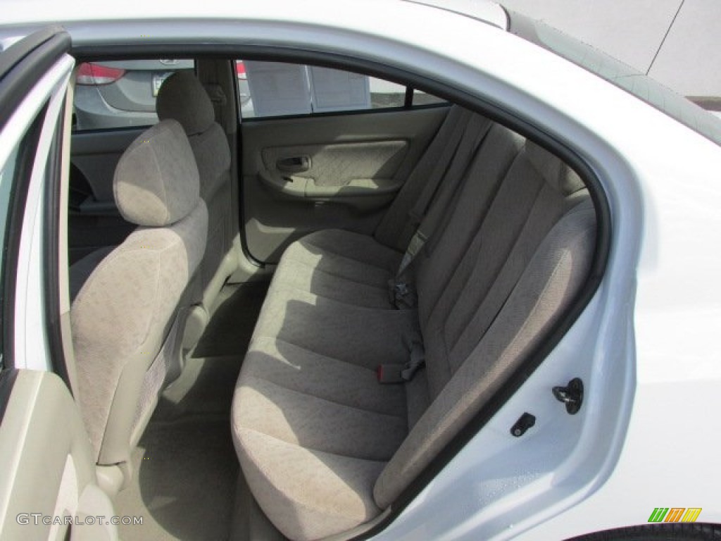2006 Elantra GLS Sedan - Nordic White / Beige photo #12
