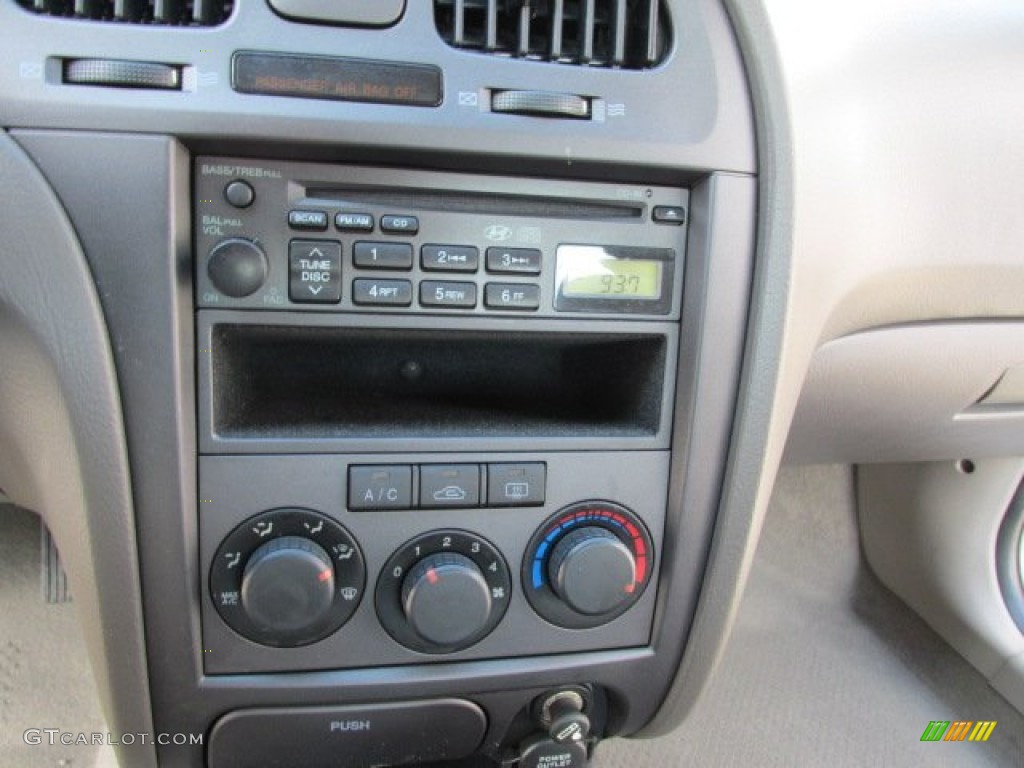 2006 Elantra GLS Sedan - Nordic White / Beige photo #16