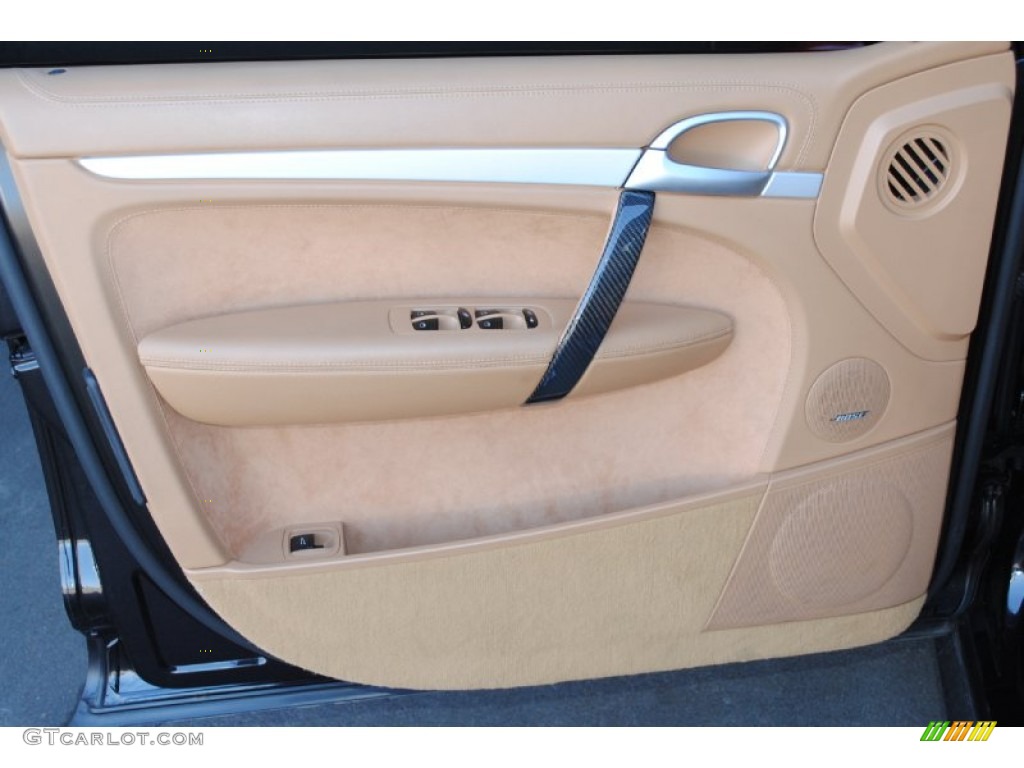 2010 Porsche Cayenne GTS Havanna/Sand Beige Door Panel Photo #77997544